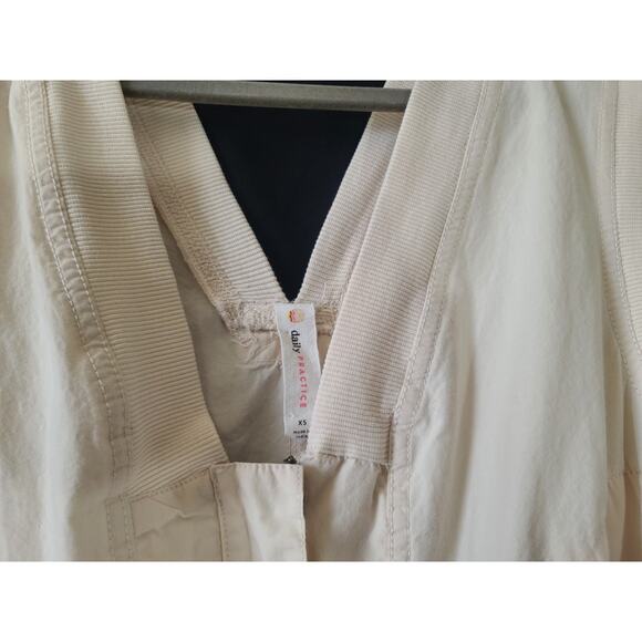 Anthropologie Daily Practice Soller White Cotton Drawstring Jumpsuit XS - Picture 7 of 12